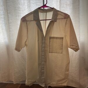Melrose and Market Off-White Button-Up Shirt